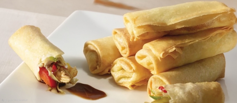 Frühlingsrollen mit Hähnchen