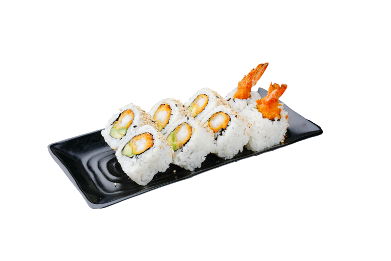 C8. California tempura crevette avocat