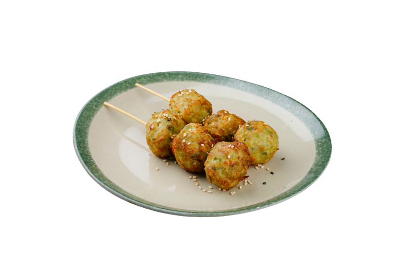 Brochettes de boulettes de poulet 2pcs