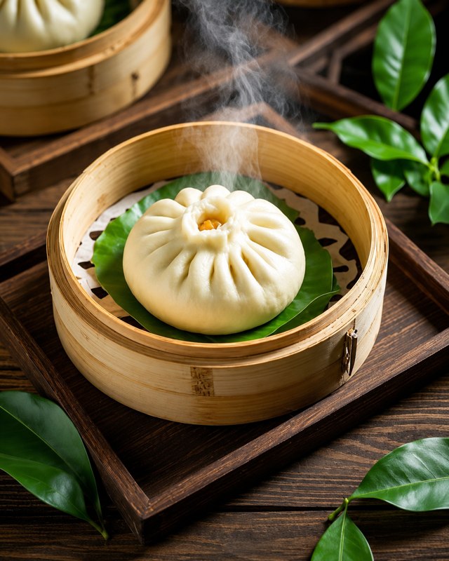 54.Bao maison au porc braisé（ 1pc）自制酱肉包（1个）