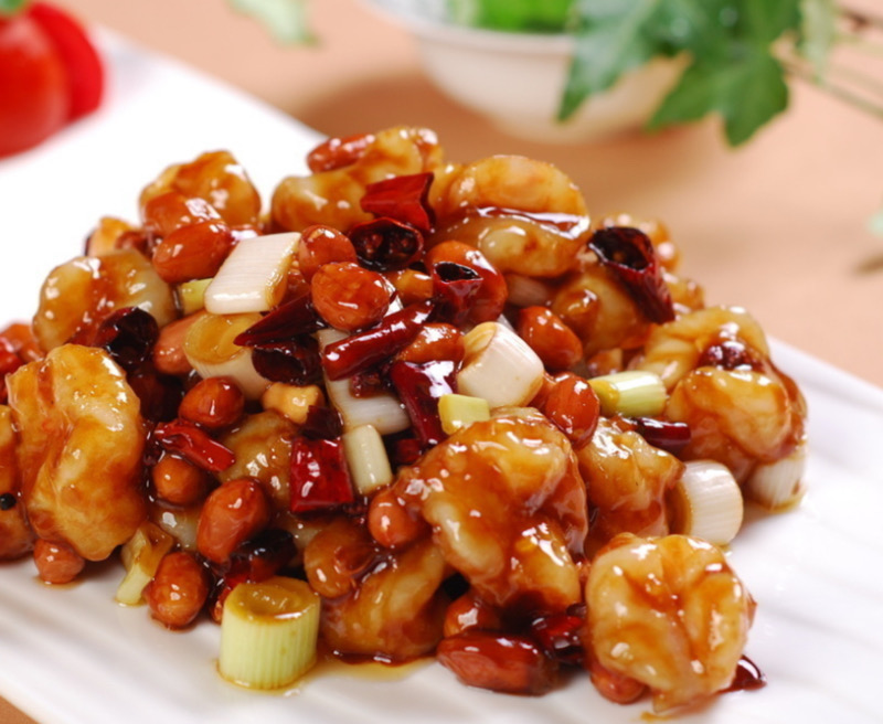 304.Crevettes sautées à la sichuanaise(sans sauce)辣味虾球