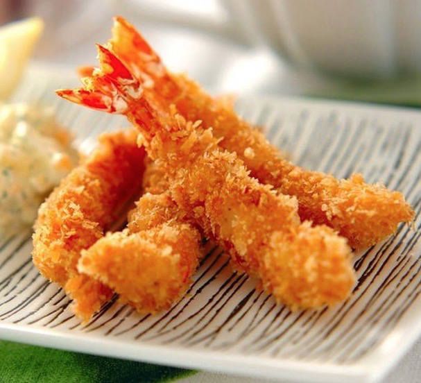 64. Beignets de crevettes (4 pcs )炸虾