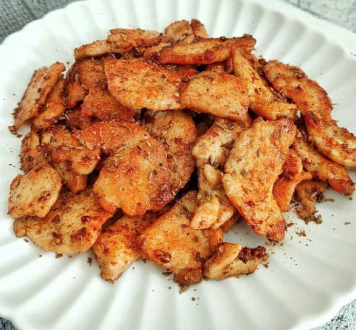506.Poulet sauté au cumin孜然鸡