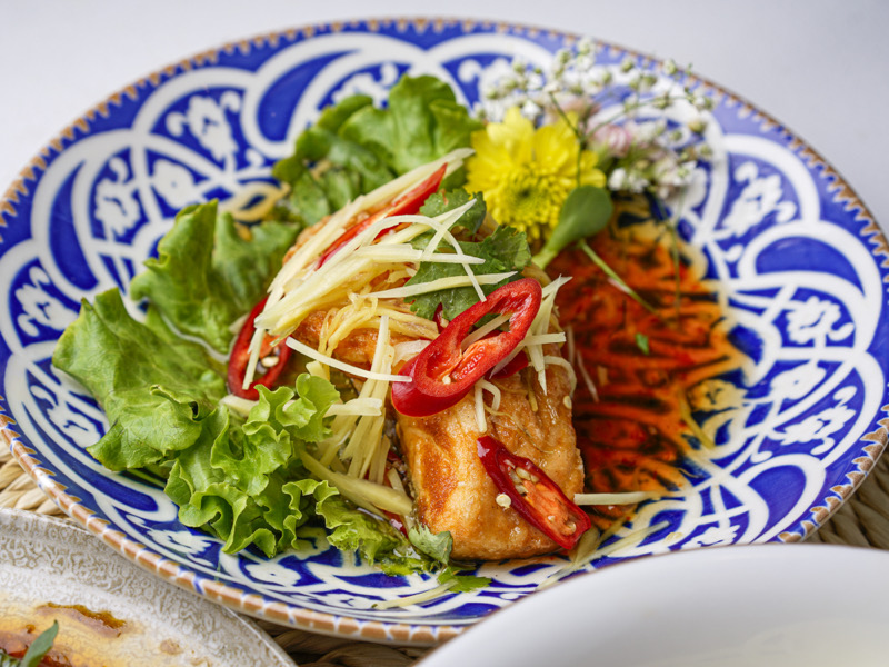 66. Saumon frit au gingembre🌶️