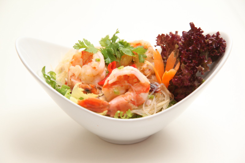 12. Salade de vermicelles aux crevettes🌶️