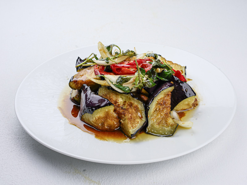 L1. Aubergines sautées au basilic🌶️