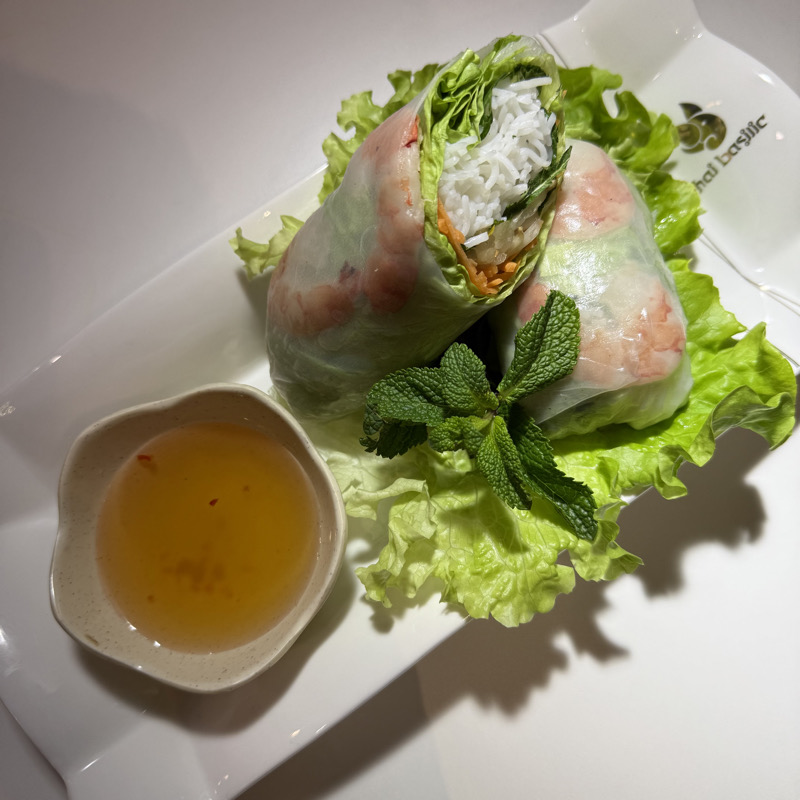 V1. Rouleaux de printemps aux crevettes