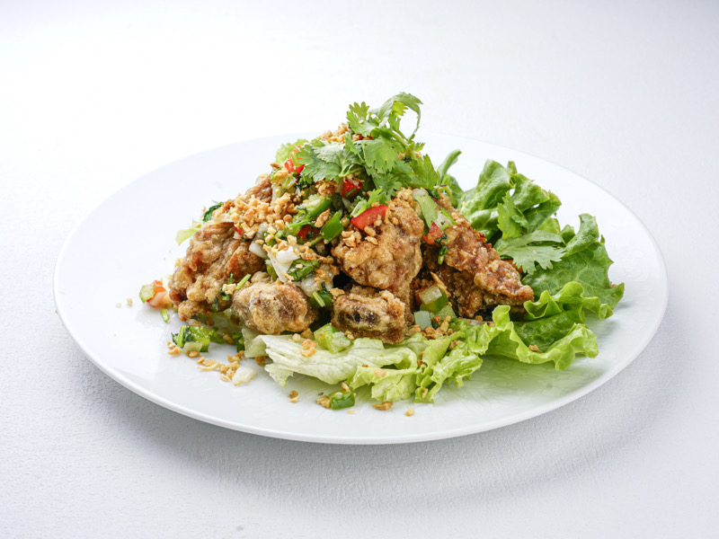 47. Travers de porc frits à l'ail et au poivre🌶️