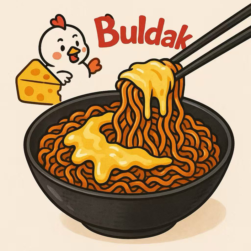 Buldak Cheese – Nouilles coréennes piquantes

三养芝士火鸡面