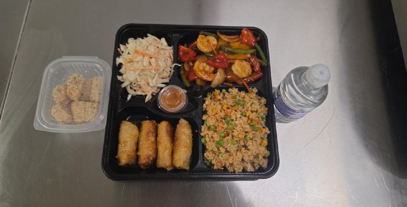 super combo crevettes à la sauce citronelle piquante