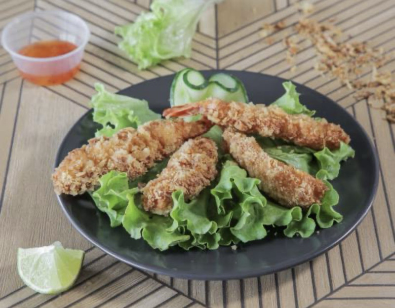 Crevettes tempura x4